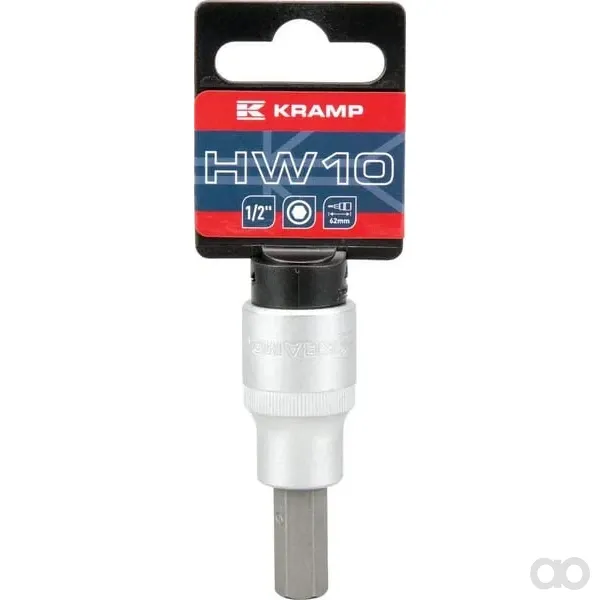 Kramp - 18060135010KR - Steckschlüssel-Einsatz 1/2" Sechskant 10mm