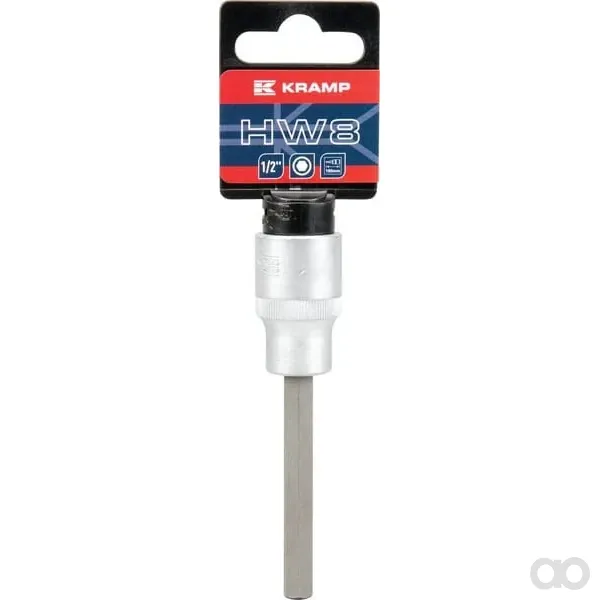 Kramp - 18060135108KR - Verlängerung für Steckschlüssel Lang 1/2" Sechskant 8mm