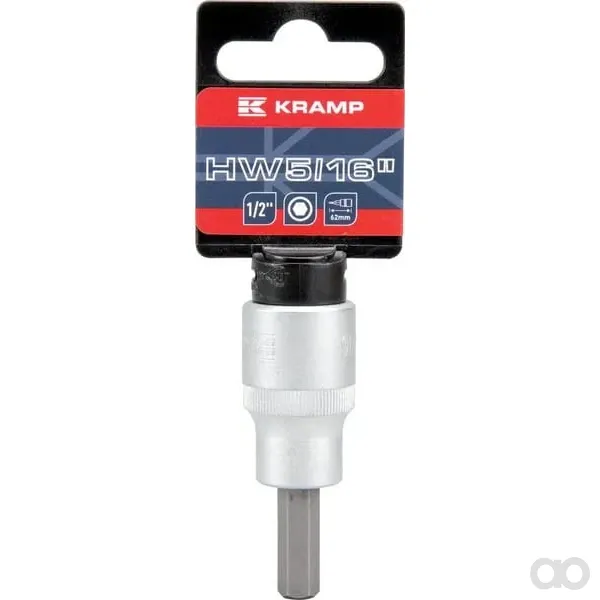 Kramp - 18060135208KR - Steckschlüssel-Einsatz 1/2" Sechskant 5/16"