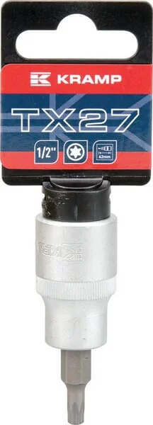 Kramp - 18060136027KR - Steckschlüsseleinsatz 1/2" Torx TX 27