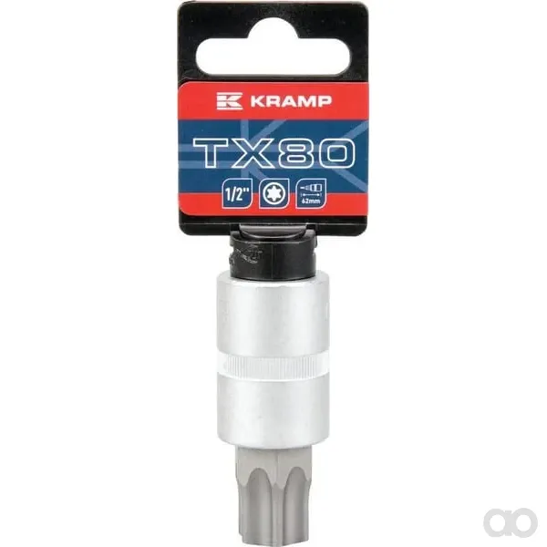 Kramp - 18060136080KR - Steckschlüsseleinsatz 1/2" Torx TX 80