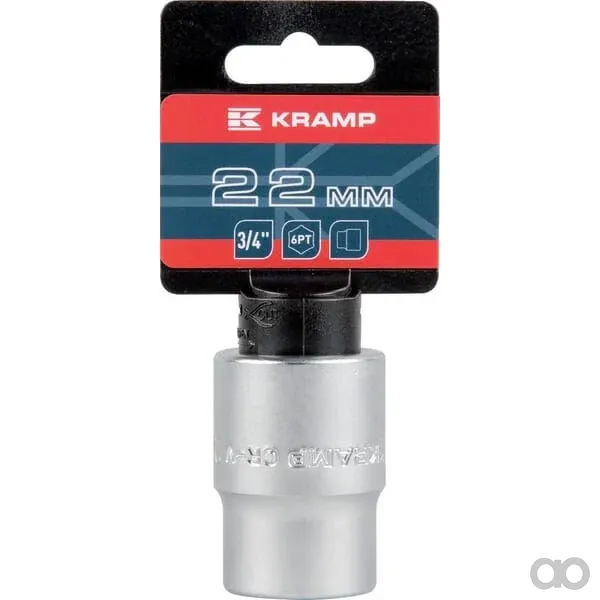 Kramp - 18060190220KR - Steckschlüssel 3/4" Sechskant 22 mm