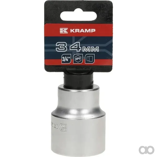 Kramp - 18060190340KR - 3/4" Sechskant-Steckschlüssel 34 mm
