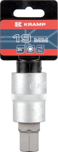 Kramp - 18060195019KR - Steckschluessel 3/4" Sechskant 19 mm