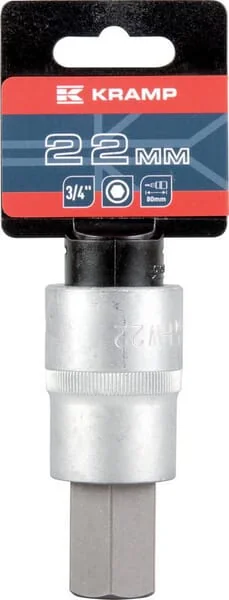 Kramp - 18060195022KR - Steckschluessel 3/4" 6-Kant 22 mm