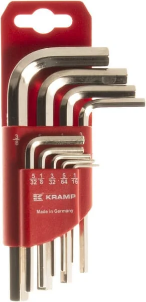 Kramp - 1809010020KR - Innensechskantschluessel-Satz Zoll 9-Teilig