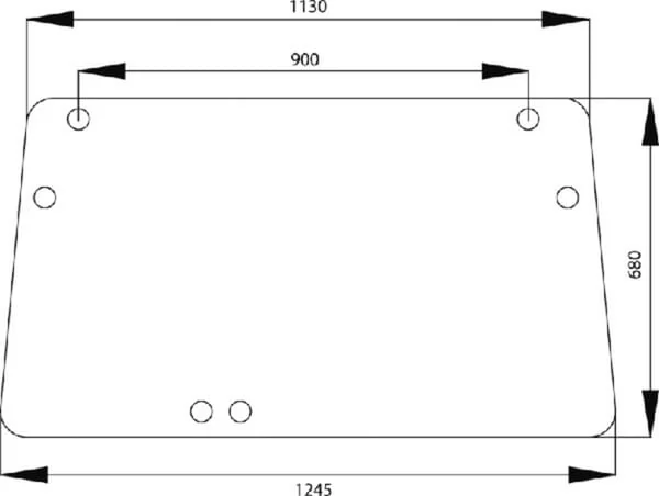Kramp - 1989731C1N - Heckfenster Oben