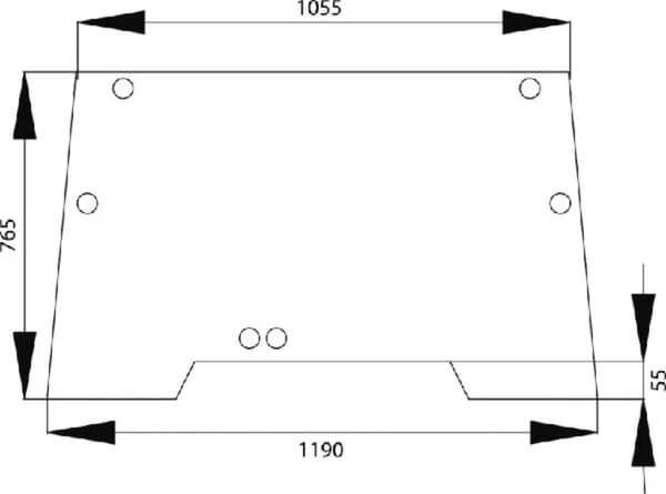 Kramp - 1989748C1N - Frontscheibe Neigbar