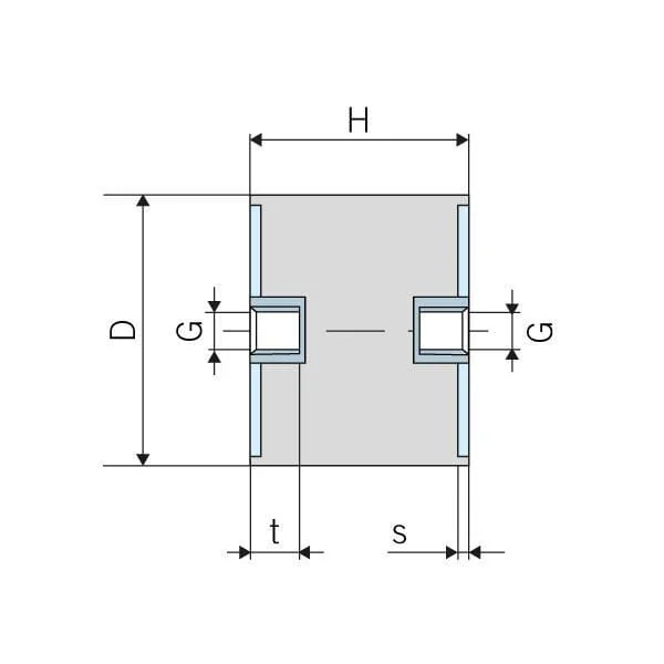 Kramp - 2030C55 - Schwingungsdaempfer Typ C