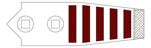 Kramp - 2111200020CN - Kultivatorzinke 215x40x20mm Geeaertet Gebogen 2-Loch Geeignet fuer UNIA