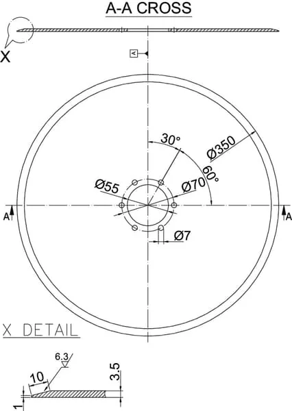 Kramp - 213792N - Flachscheibe 350x3,5mm