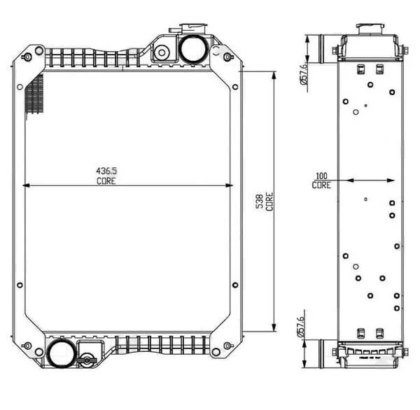 Kramp - 222890A5N - Kuehler Case - IH