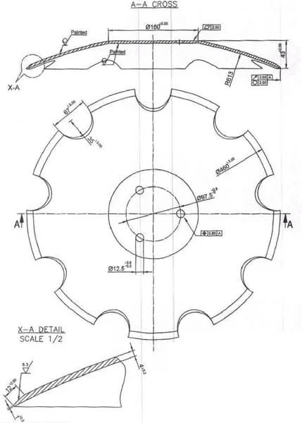 Kramp - 23246102KR - Eggenscheibe gezahnt 460x4