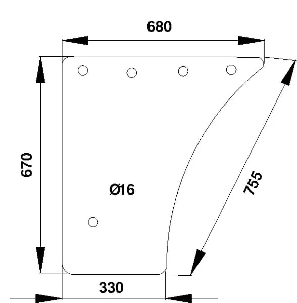 Kramp - 247811030111N - Untere Tuer Scheibe