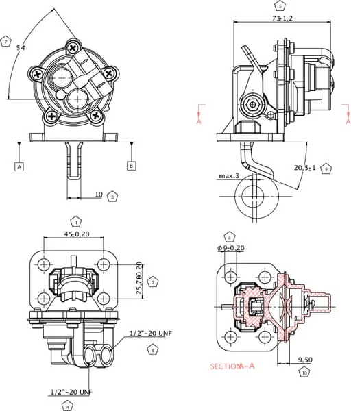Kramp - 2641808KR - Kraftstoffpumpe Perkins