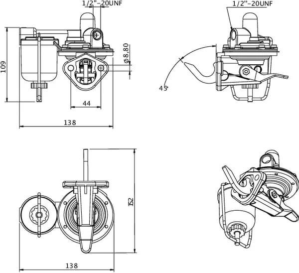 Kramp - 2641A065KR - Forderpumpe MF Traktor