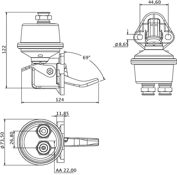 Kramp - 2830266KR - Kraftstoffpumpe NH