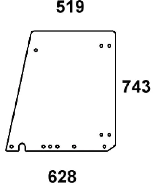 Kramp - 297810030500N - Tuerglas Oben