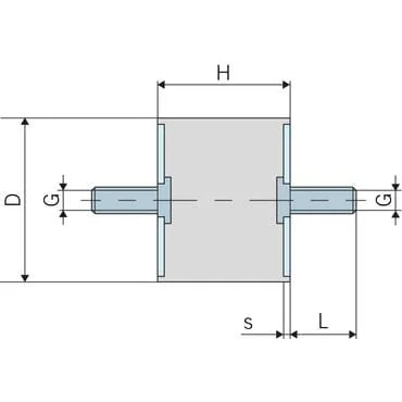Kramp - 3020A55 - Vibrationsdaempfer Typ A