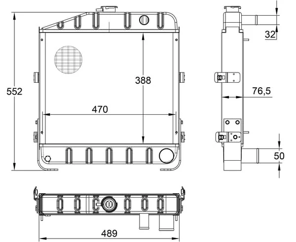 Kramp - 3148115R94N - Kuehler Geeignet Fuer Case IH