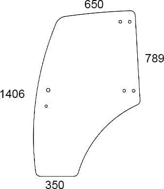 Kramp - 3203103N - Tuerfenster Links