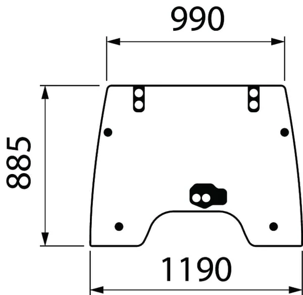 Kramp - 3674692M6N - Frontscheibe