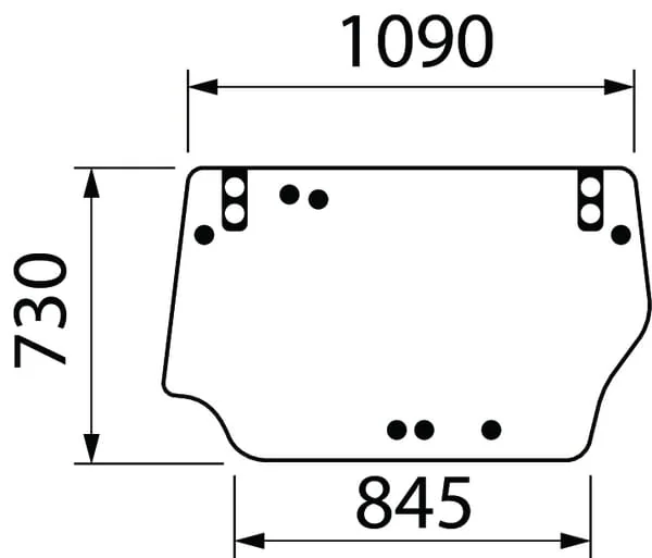 Kramp - 3674697M2N - Oberes Heckscheibe