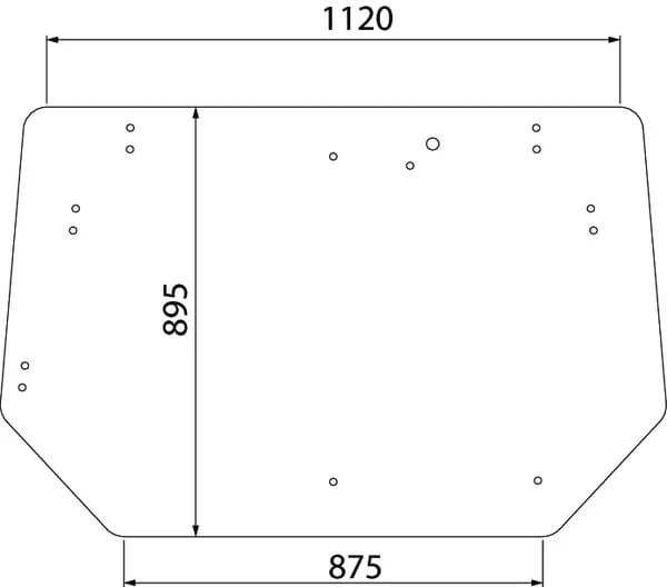 Kramp - 368412000KR - Obere Heckscheibe