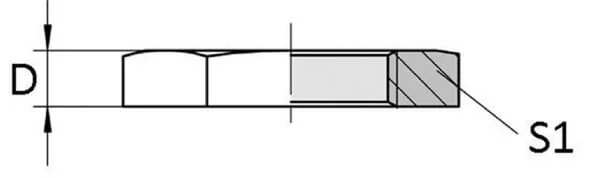 Kramp - 3700LN18 - Mutter 1/8 BSP