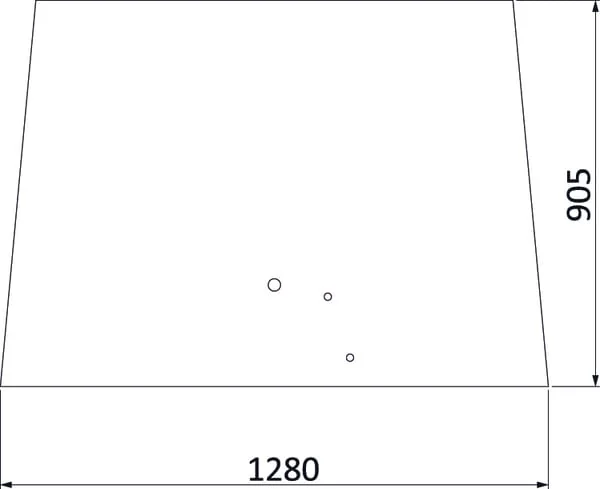 Kramp - 3777602M2N - Obere Frontscheibe