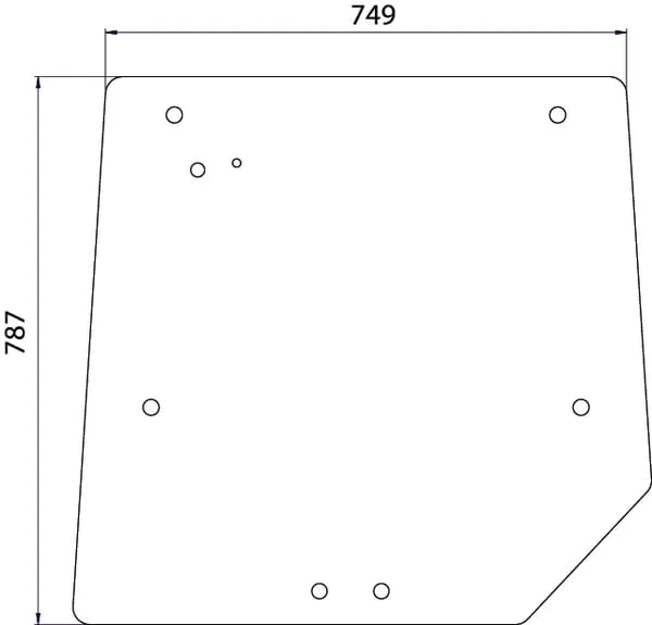 Kramp - 3821484M1N - Heckfenster