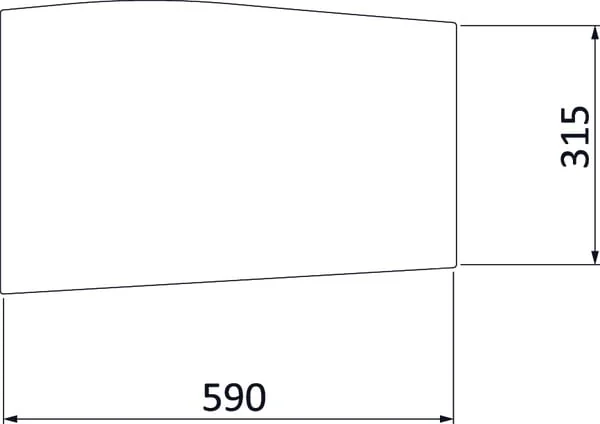 Kramp - 3902149M1N - Untere Frontscheibe