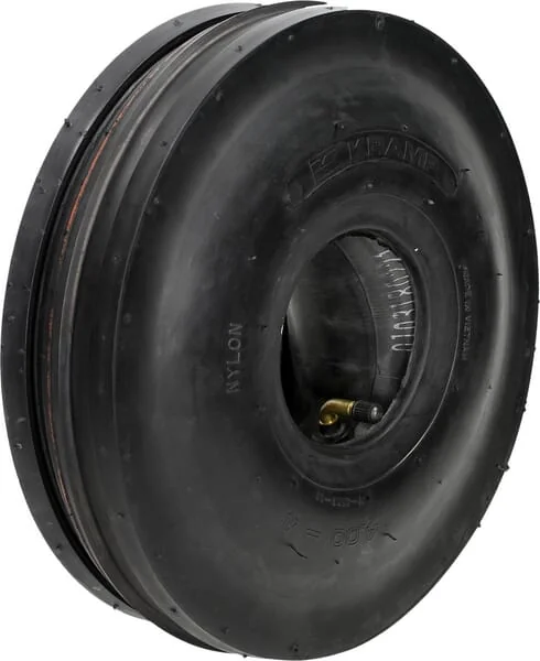 Kramp - 40044T513S - Reifen und Schlauch 4,00-4, 4 Lagen, gebogenes Ventil, T-513, Kramp