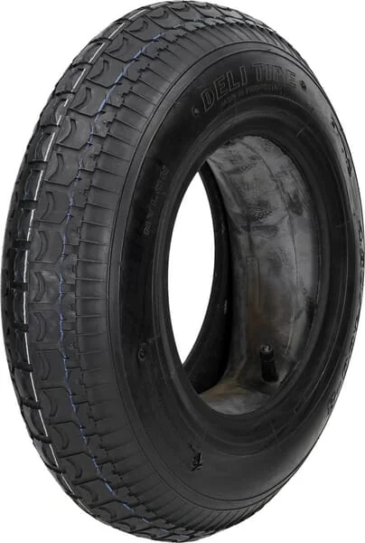 Kramp - 40086T991S - Reifen Und Schlauch 4.00-8, 6 Lagen, Gerades Ventil, T-991