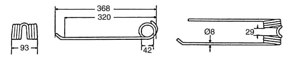 Kramp - 4102314870KR - Rotationszahn CW Lely