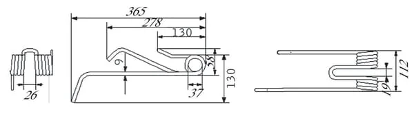 Kramp - 4104611390KR - Lely Federzinken CW