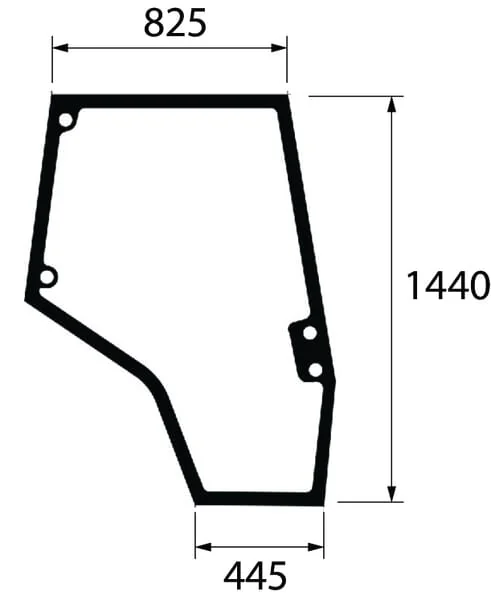 Kramp - 4272771M1N - Tuerfenster Rechts