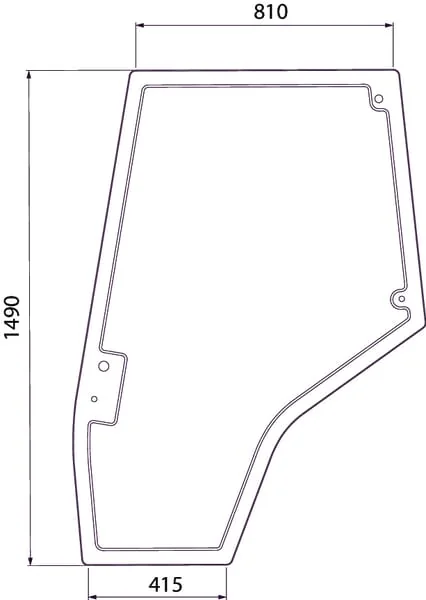 Kramp - 4272775M1N - Tuerfenster Rechts