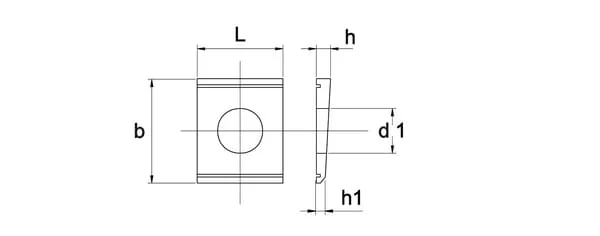 Kramp - 4348 - Schraegscheibe 8% M8x22x3,8/2mm, Verzinkt DIN 434