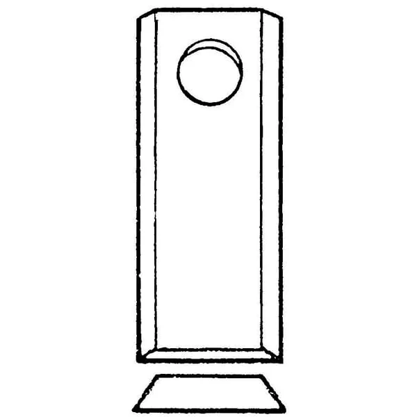 Kramp - 434994KR - Maehwerk-Messer Links/Rechts 96x50x4 mm, Bohrung Diameter 19 mm, Geeignet Fuer Pöttinger, 25 Stueck