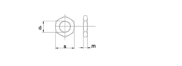 Kramp - 439B2215 - Sechskantmutter Niedrige Bauform DIN 439 M22x1.50 Stahl Verzinkt Klasse 4 Kramp