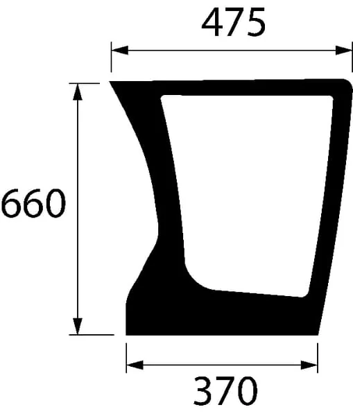Kramp - 4429882N - Windschutzscheibe Unten