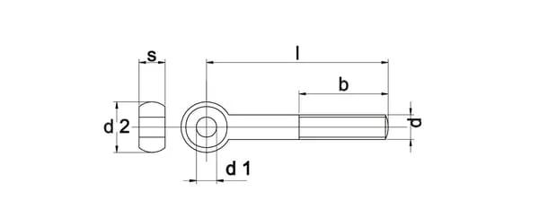 Kramp - 444B640 - Augbolzen DIN444B M6x40 Stahl Verzinkt 4.6 Kramp