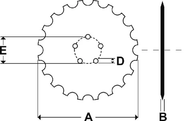 Kramp - 451371KR - Scheibe
