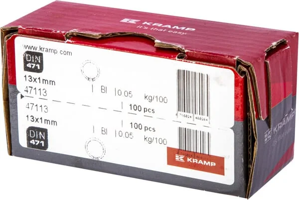 Kramp - 47113 - Sicherungsring Aussen 13x1mm DIN 471 Stahl