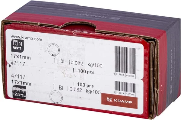 Kramp - 47117 - Sicherungsring Aussen 17x1mm DIN 471 Stahl