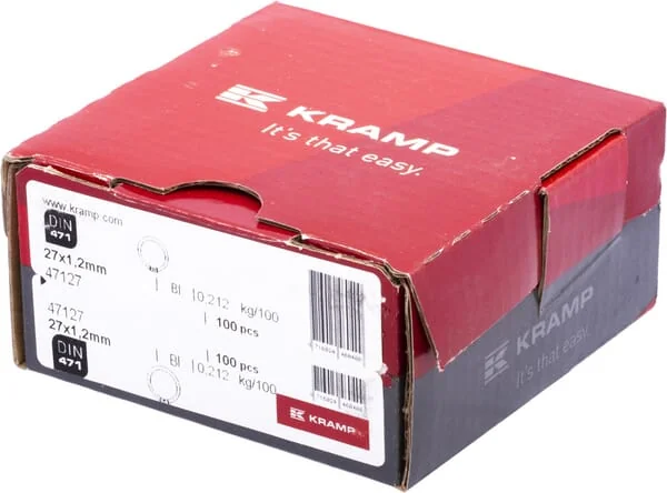 Kramp - 47127 - Außensicherungsring 27x1,2 mm DIN471 Stahl