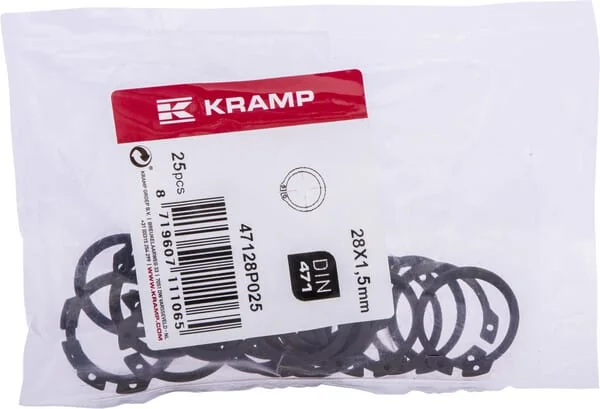 Kramp - 47128P025 - Außensicherungsring 28x1,5 mm DIN471 Stahl