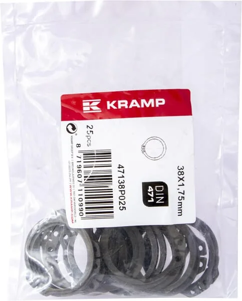 Kramp - 47138P025 - Sicherungsring Außen 38x1,8 mm DIN471 Stahl