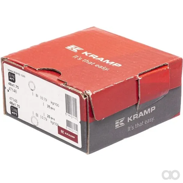 Kramp - 47148 - Sicherungsring Außen 48x1,8 mm DIN471 Stahl